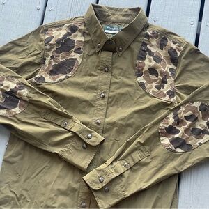 Ball and Buck Active+ Field Shirt In Olive/Original Camo Print Men’s Size Medium
